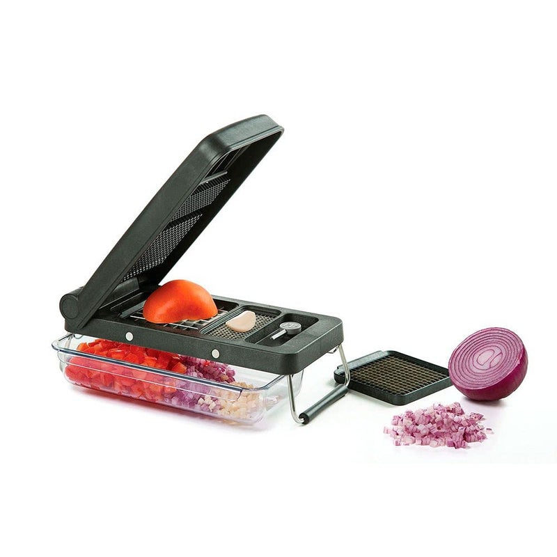 PL8 Professional Chopper, Black - Multi-Functional Vegetable Chopper, Dicer, and Mincer with Sturdy Stainless Steel Frame, Perfect for Onions, Tomatoes, and More - Image 4